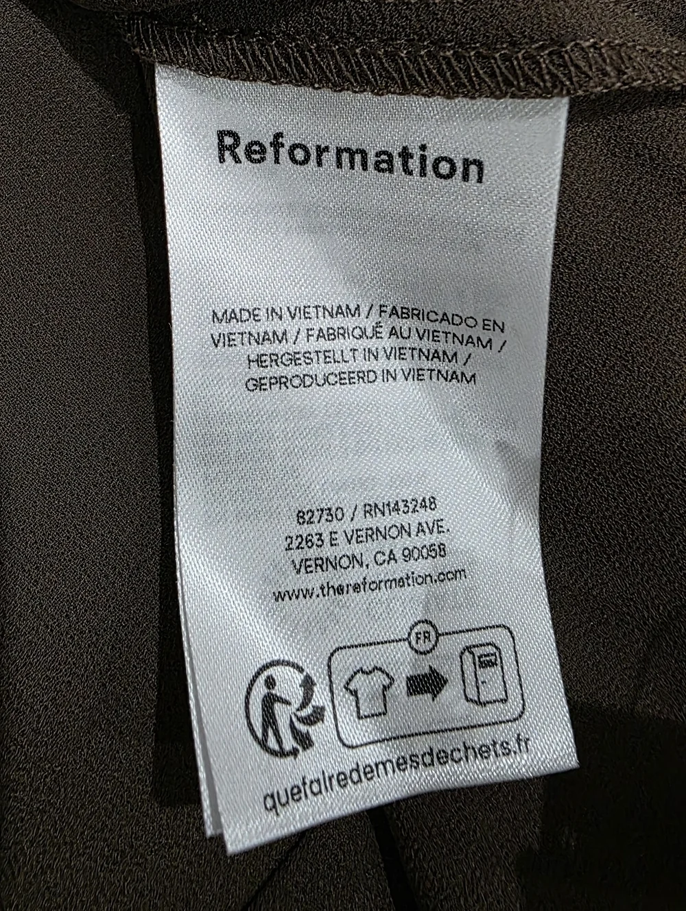 NWT Reformation Anaiis Silk Dress - Picture 7 of 8